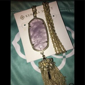 Kendra Scott amethyst rayne necklace